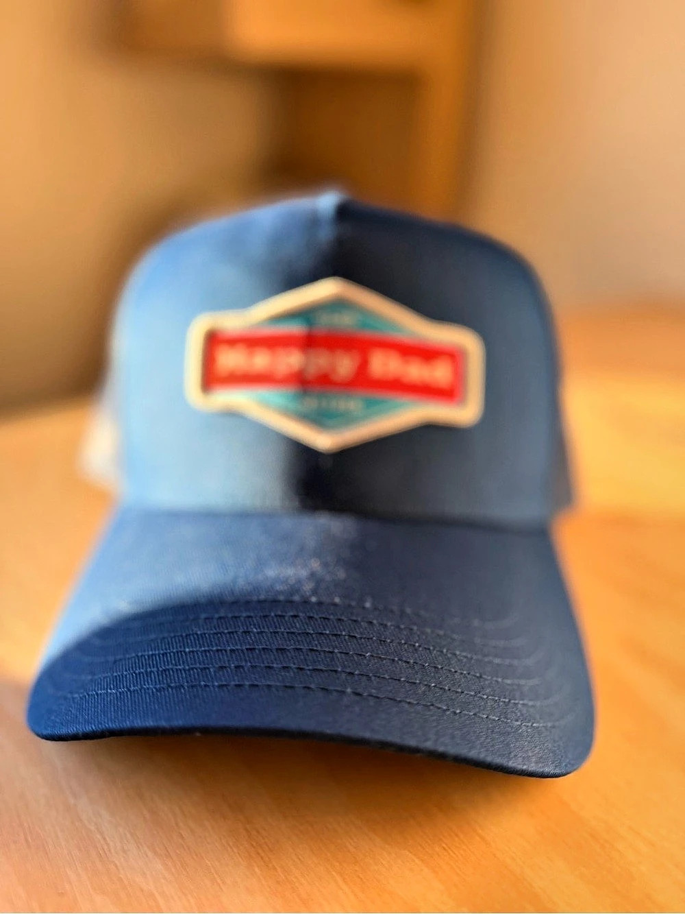 Happy Dad Trucker Hat Blue